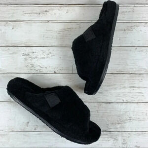 UGG Fluff You Black Slippers